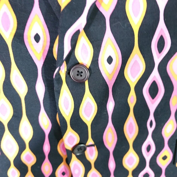 Stuart Kent Original Pink Orange Black Psychedelic Wave Mens Custom Sport Jacket - Picture 4 of 10